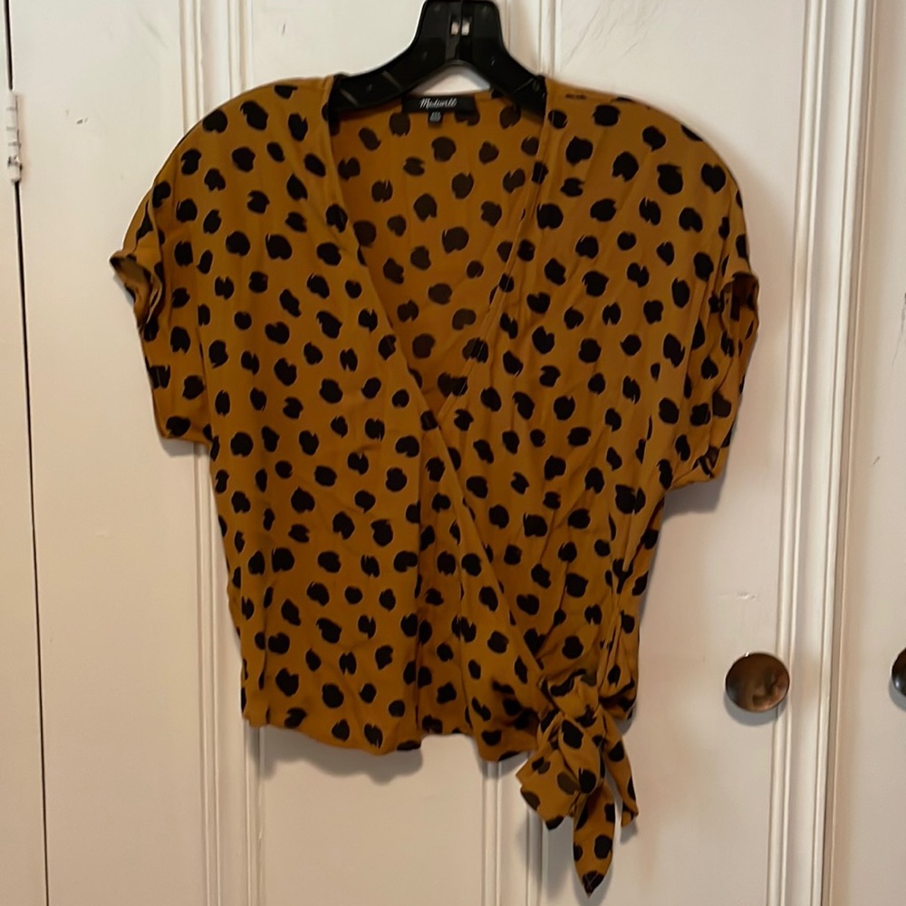 NWOT- Madewell Wrap Top -xxs